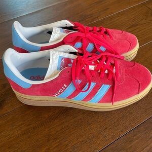 Adidas Blue and Red Sneakers